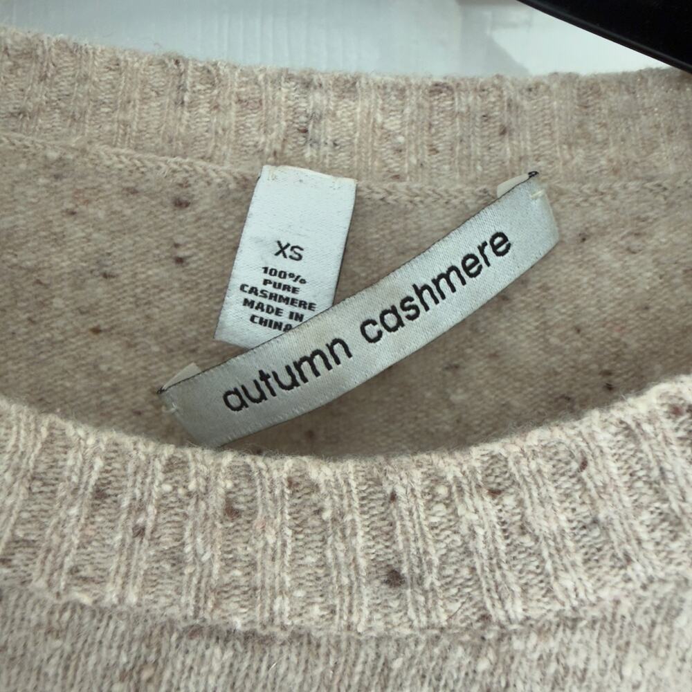 Autumn Cashmere Striped Crewneck Sweater
100% PURE CASHMERE OATMEAL & BLACK · XS - Picture 3 of 6